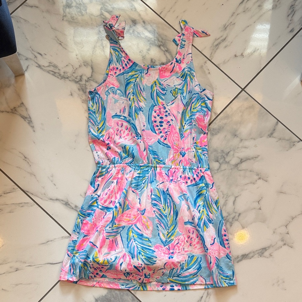 Lilly Pulitzer Kids Dress in Pink and Blue